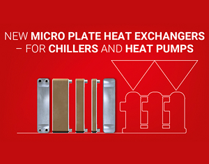 Danfoss has extended its highly efficient range of Micro Plate heat exchangers
