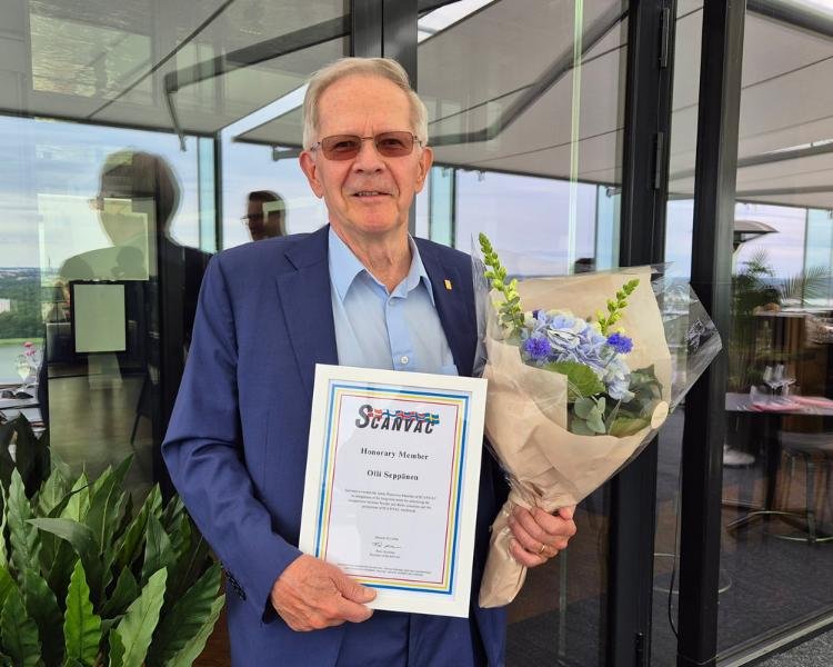 SCANVAC awards honorary membership to Professor Olli Seppänen