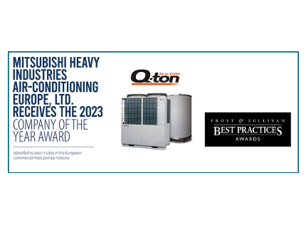 MHIAE Earns 2023 Company of the Year Award in the European Commercial Heat Pumps Industry