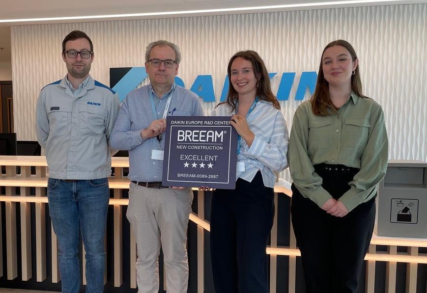 Daikin Europe earns BREEAM Excellent for Belgium R&D centre