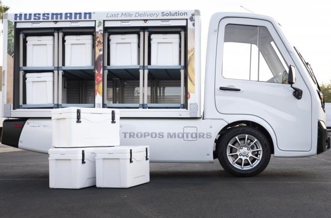 Hussmann cold chain cargo truck at CES 2020