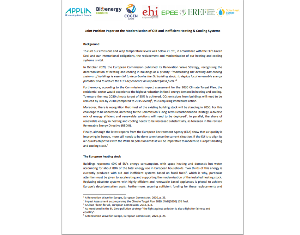 EPEE developed position paper on the need to modernise old heating and cooling systems