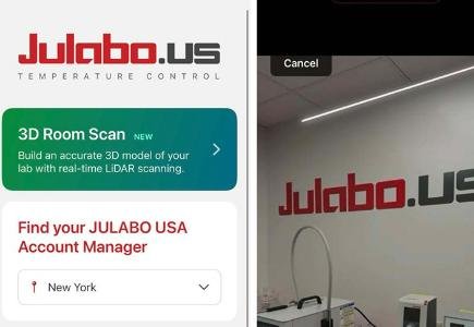 JULABO USA adds LiDAR room scans to app for lab refrigerant safety