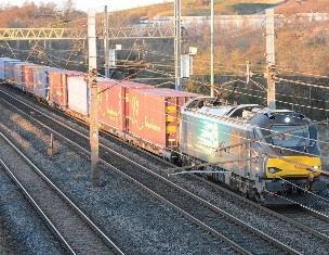 Tesco refrigerated rail freight in the UK