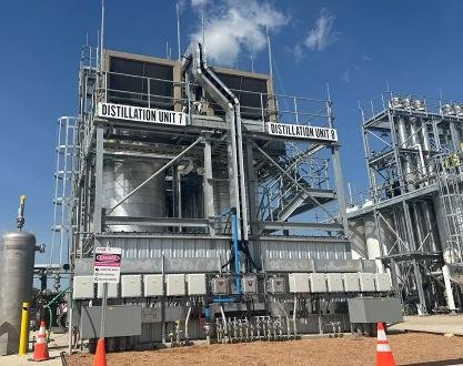 A-Gas announces the completion of the latest set of separation towers at their Rhome, Texas facility
