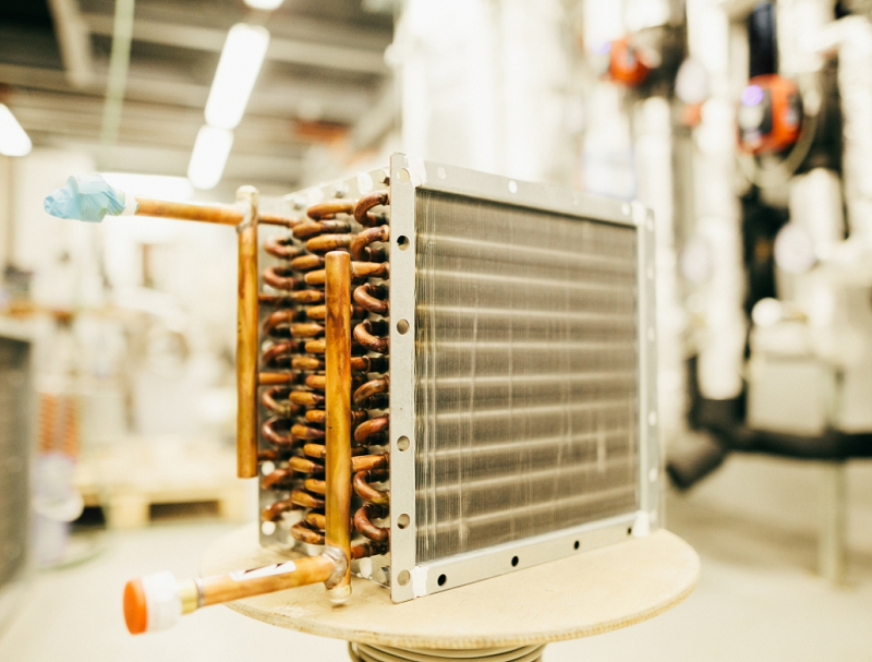 Fluid heat exchangers for a mobile automated water generation unit for desert areas