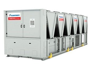 Air cooled chillers i-FX-G04-Y with inverter screw compressors and HFO refrigerant