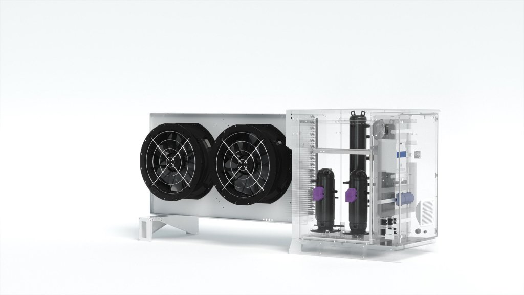 Unidad de refrigeración transcrítica con CO2 diseñada 
