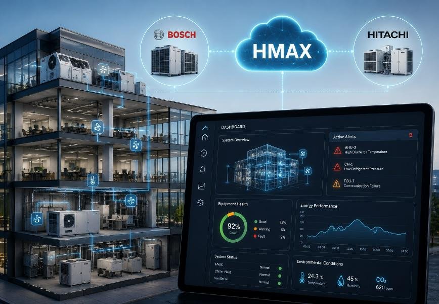 Bosch, Hitachi Link HVAC Diagnostics on HMAX for Buildings
