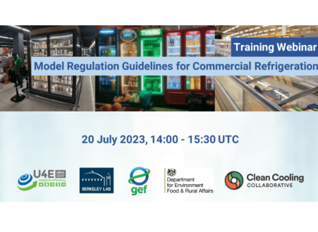 U4E Model Regulation Guidelines for Commercial Refrigeration Equipment