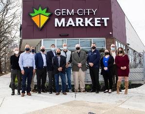 Emerson along with Hussmann and Chemours donated refrigeration equipment to Gem City Market