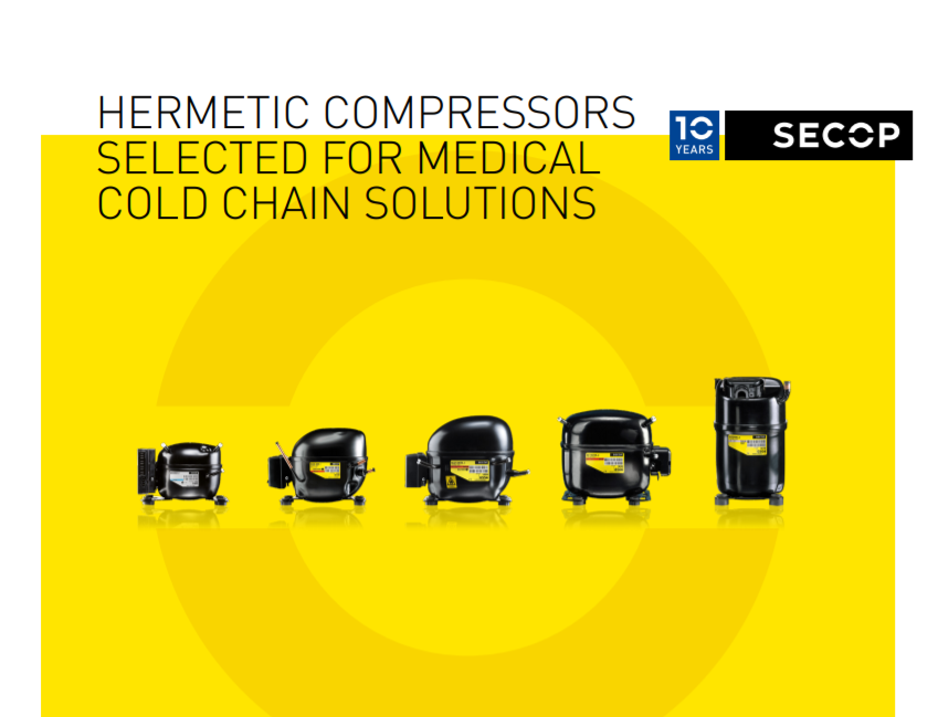 Secop Hermetic Compressors Selected for Medical Cold Chain Solutions