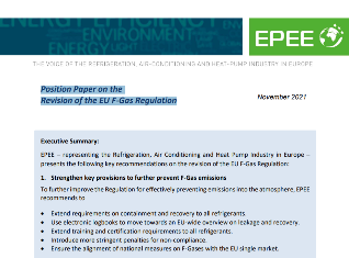Position Paper on the Revision of the EU F-Gas Regulation