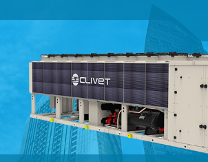Clivet presented new heat pump with inverter screw compressors