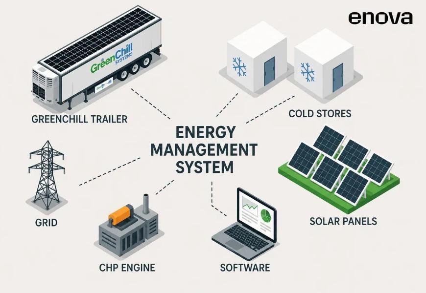 Enova and GreenChill Partner on Trailer-Based Energy Storage