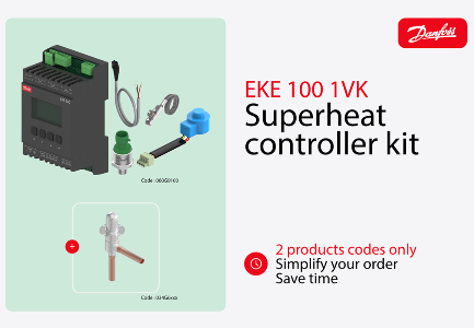 Danfoss launches EKE 100 1VK superheat control kit