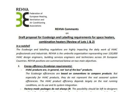 REHVA urges system-based approach in EU heater ecodesign and labelling reviews