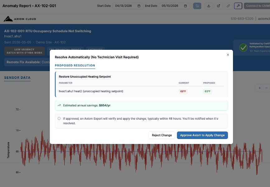 Axiom Cloud launches HVAC Optimization module in US