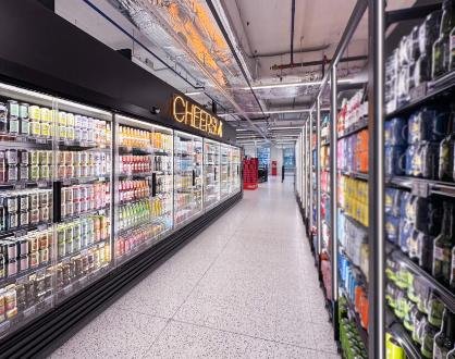 Supermarket Equipped with NEW DESIGN LINE Refrigeration Equipment