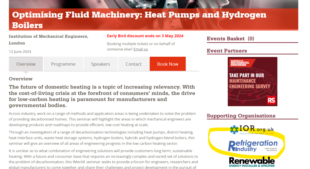 Optimising Fluid Machinery: Heat Pumps and Hydrogen Boilers 2024