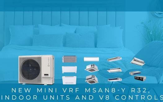 Clivet introducing of the Mini VRF MSAN8-Y outdoor units