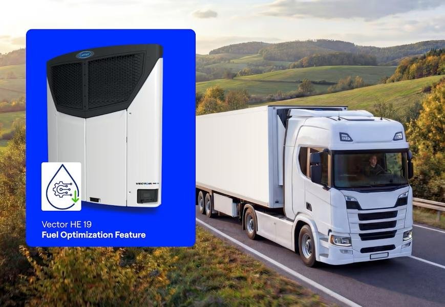 Il software Carrier Transicold riduce il consumo di carburante del Vector HE 19 fino al 19%