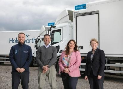 UK wholesaler Holdsworth Foods adds three trucks with ECOOLTEC refrigeration