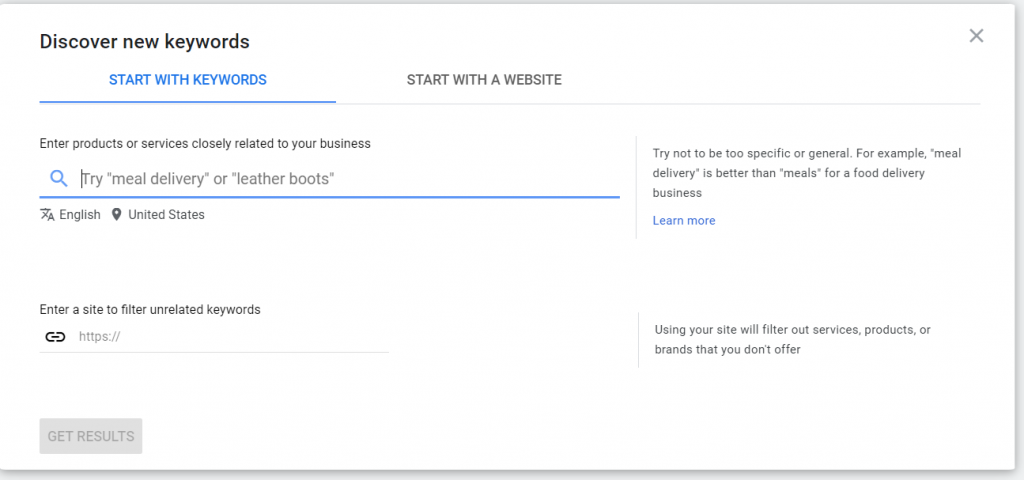 Discover new keywords