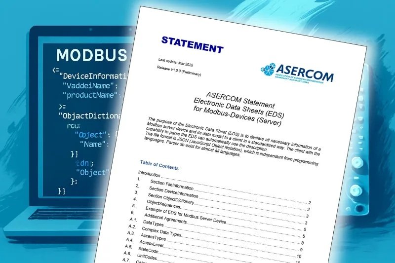 ASERCOM updates Modbus Electronic Data Sheet to Version 1.1.0