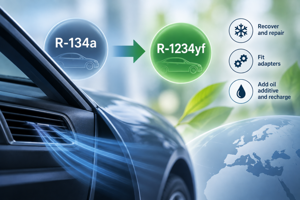 Solstice Introduces R-1234yf Retrofit for 100 Million R-134a Car Systems