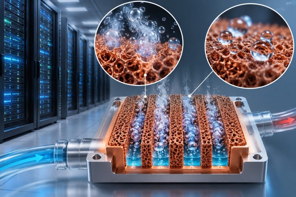 Researchers develop copper-foam evaporator for extreme heat flux cooling