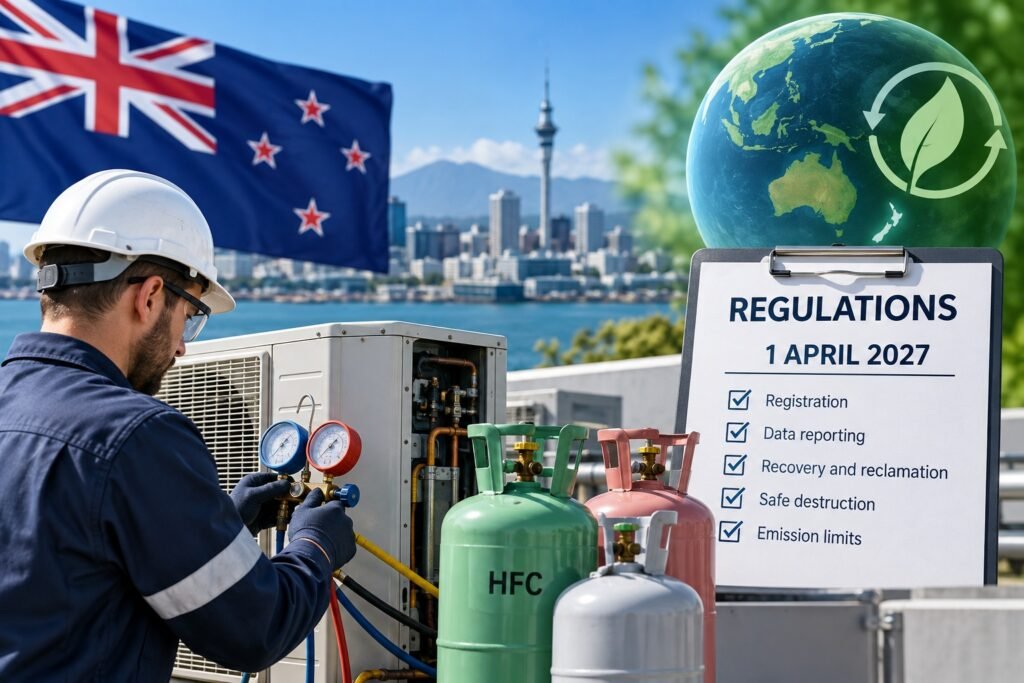 New Zealand regulates synthetic refrigerant stewardship from 2027
