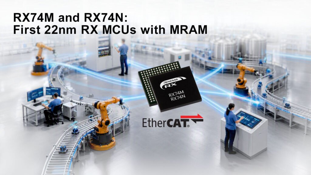 Renesas Launches 22nm RX74M and RX74N Microcontrollers for Industrial and HVAC Systems