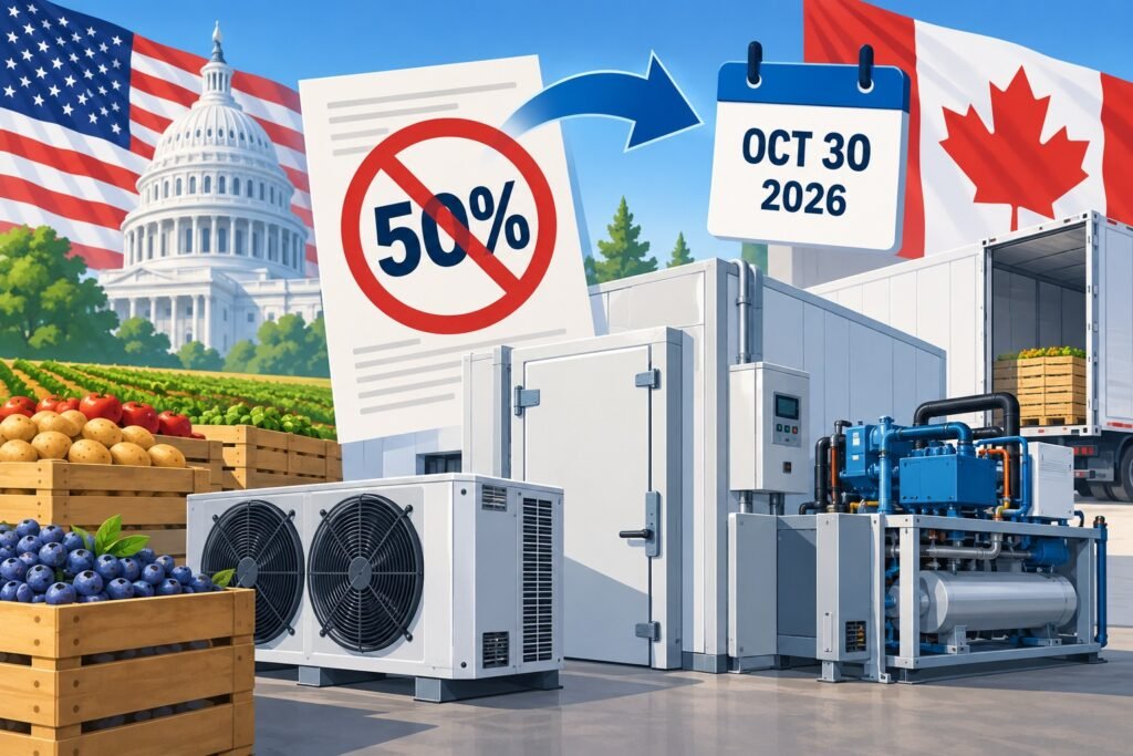 US to Remove 50% Tariffs on Certain Canadian Refrigeration Equipment